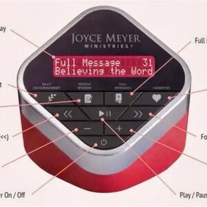 NEW! Joyce Meyer Ministries Daily Encouragement Audio Cube Built-In Speaker